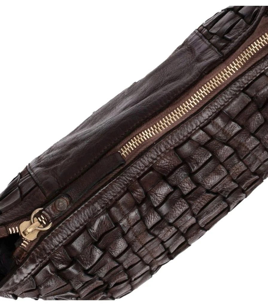 CAMPOMAGGI Campomaggi Dark Brown Woven Shoulderbag 4