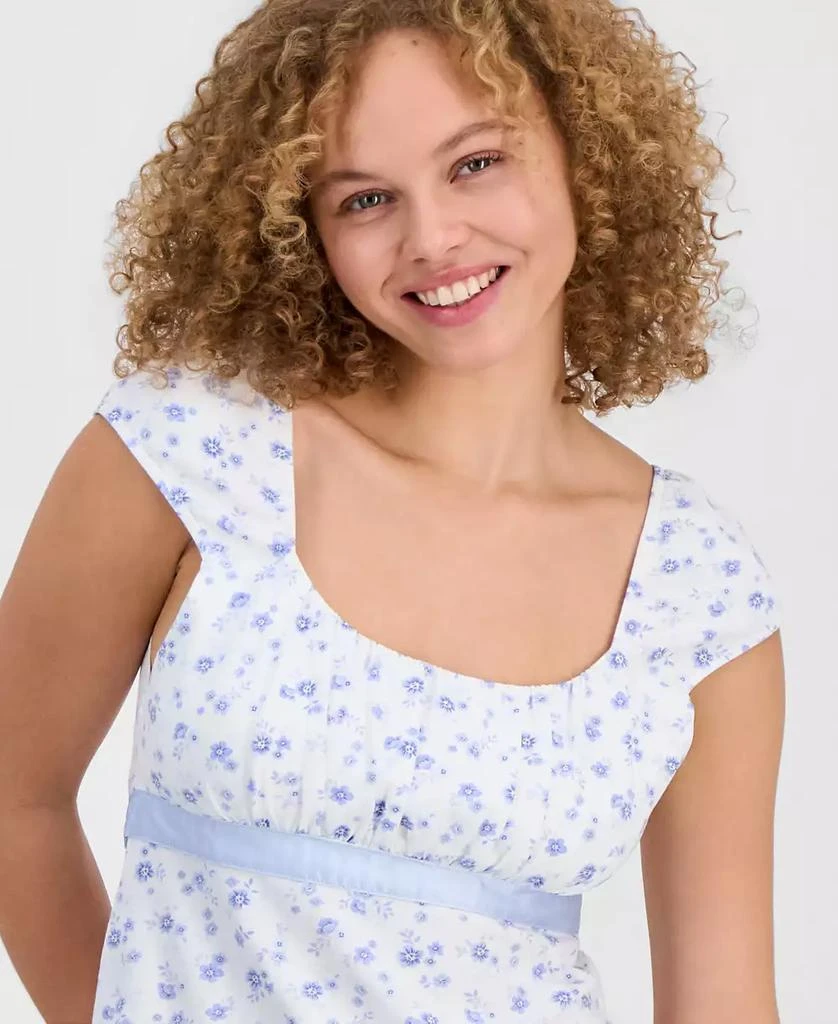 Sincerely Jules Juniors
 Ribbon-Trim Babydoll Top 4