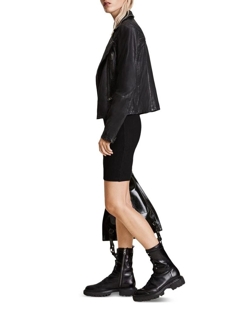 ALL SAINTS Cargo Quilted Leather Biker Jacket 5