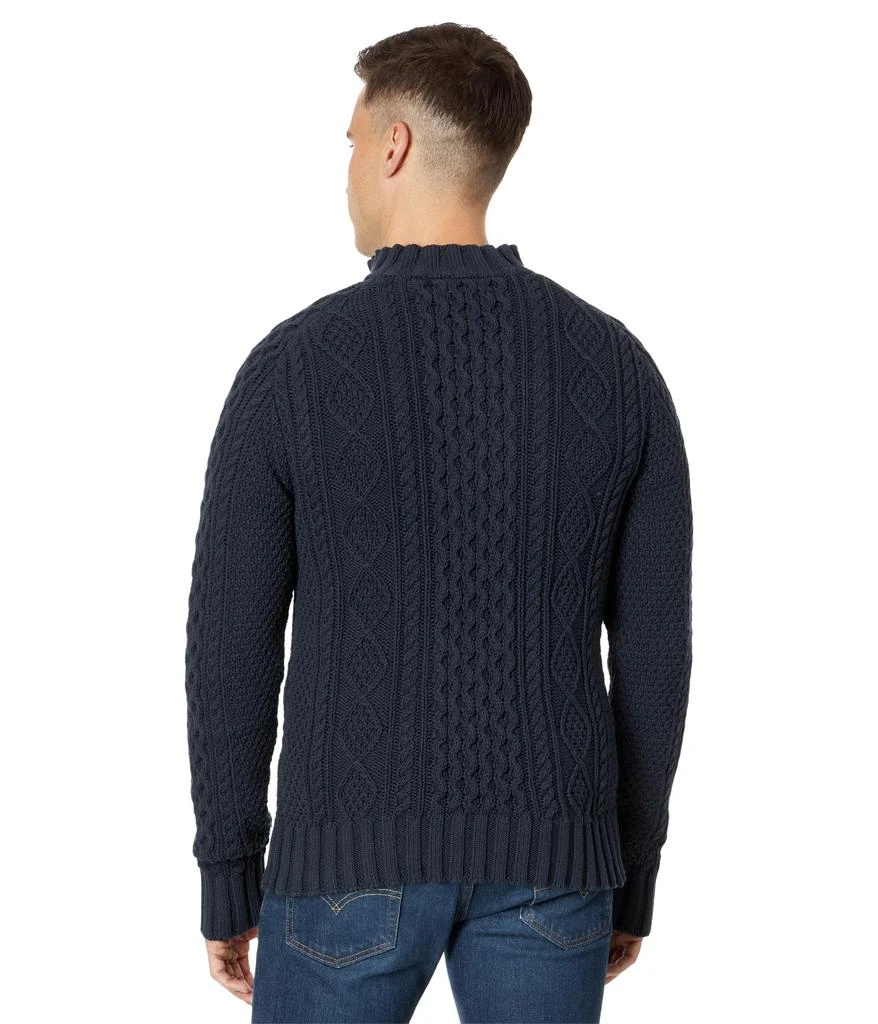 L.L.BEAN Signature Cotton Fisherman Sweater 1/4 2