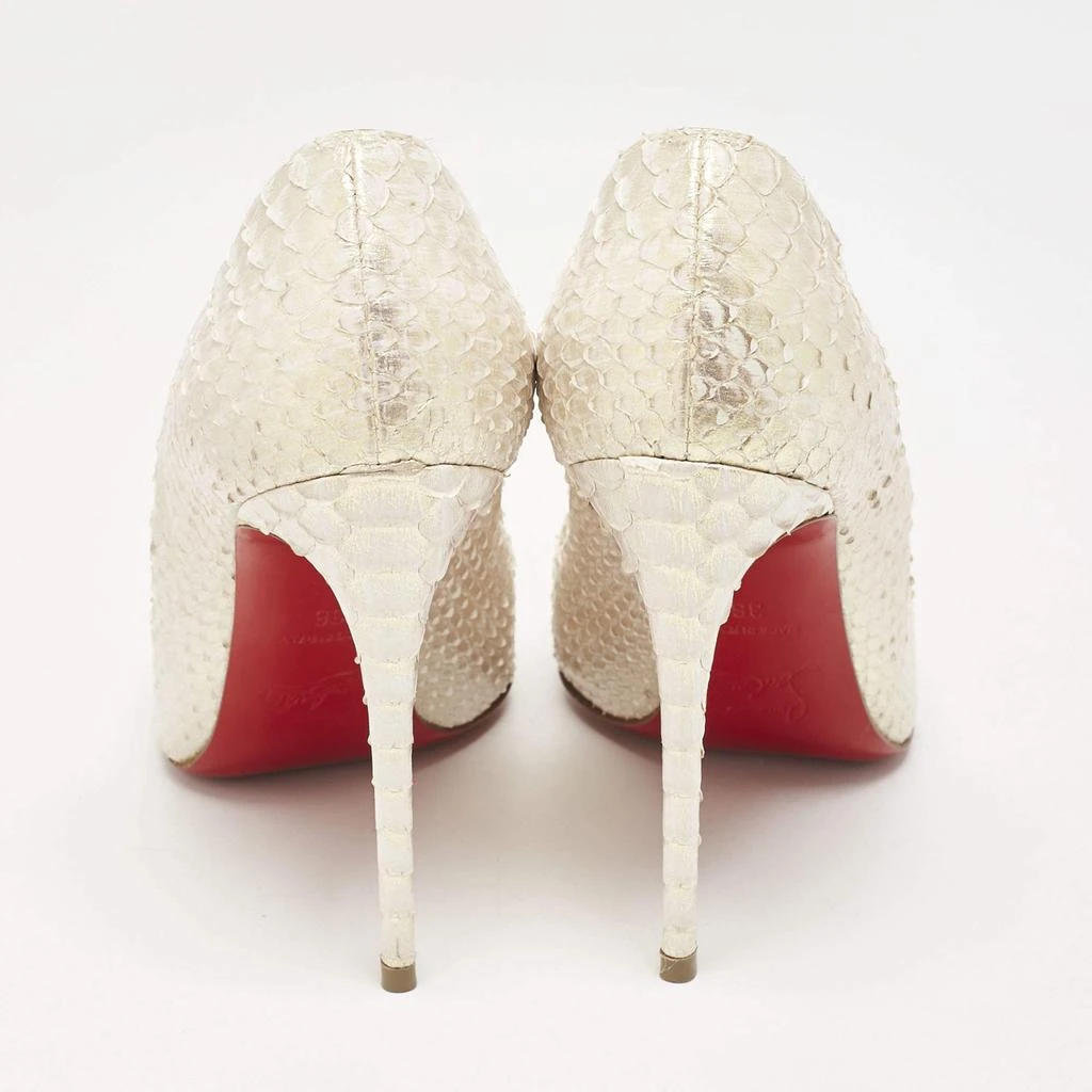 Christian Louboutin Christian Louboutin Cream Python Leather Pigalle Follies Pumps Size 36 5