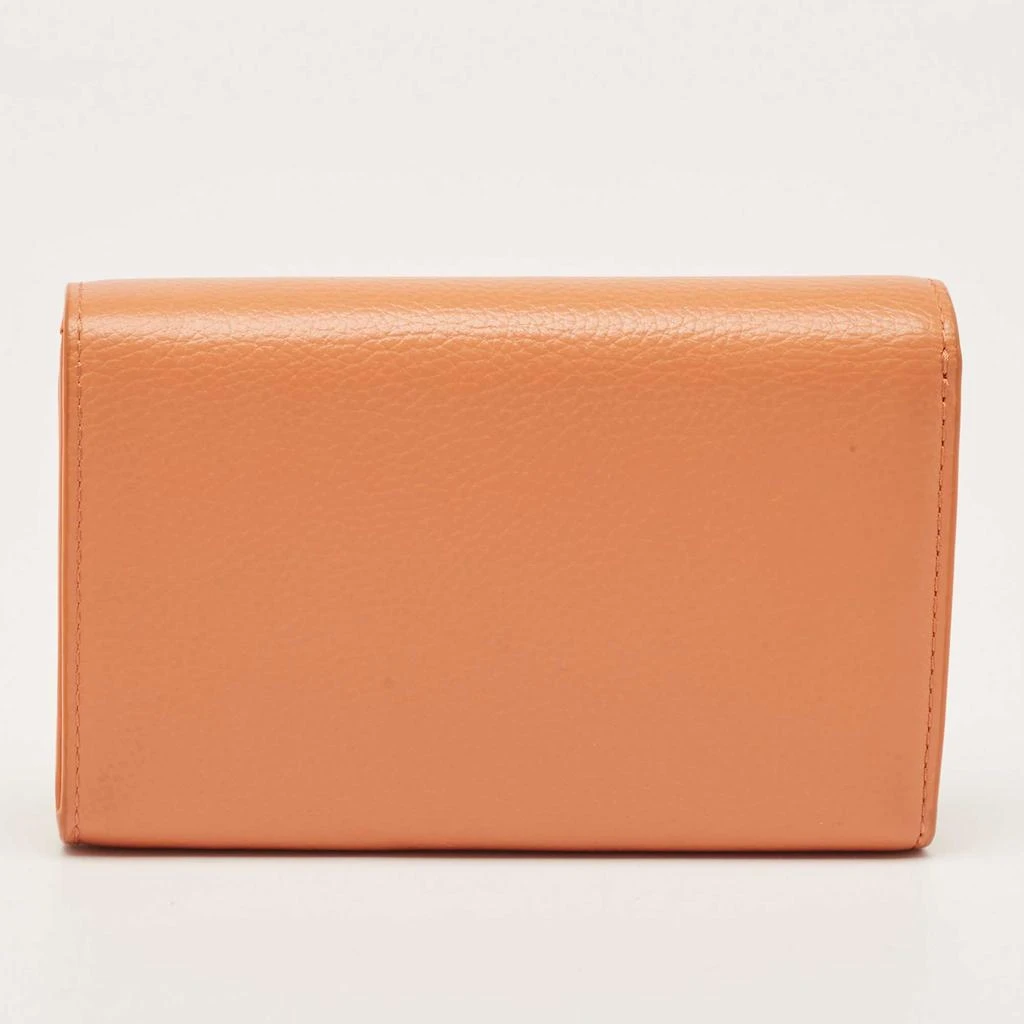 Mulberry Mulberry Orange Leather Flap Continental Wallet 8