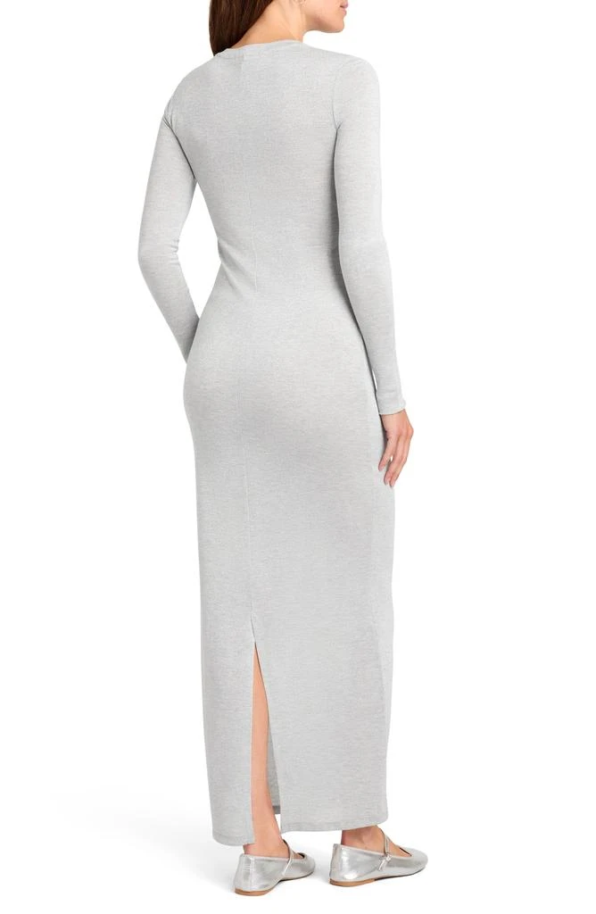 Splendid Maddox Metallic Long Sleeve Knit Maxi Dress 2