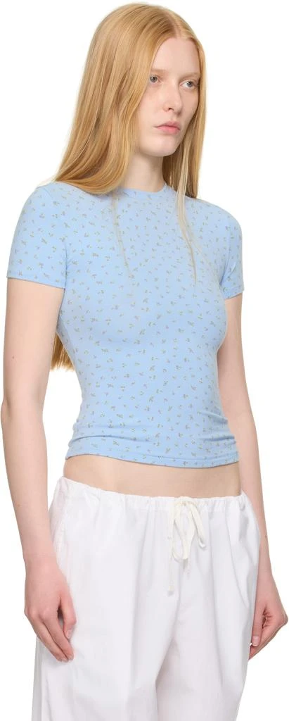 SKIMS Blue Cotton Jersey T-shirt 2