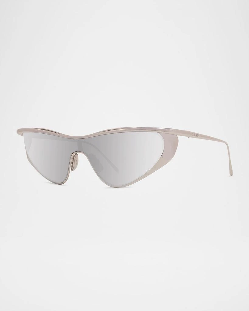 Loewe Signature Metal & Nylon Shield Sunglasses 1