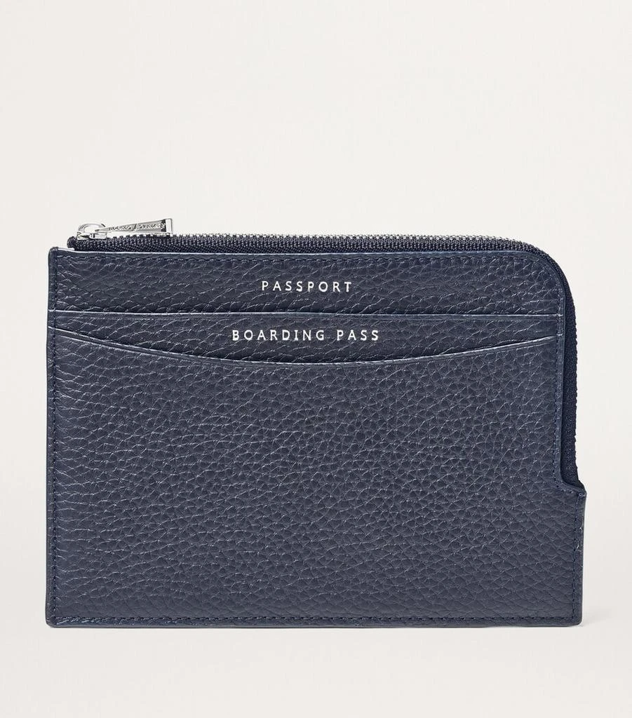 Aspinal of London Leather Zipped Travel Wallet 2