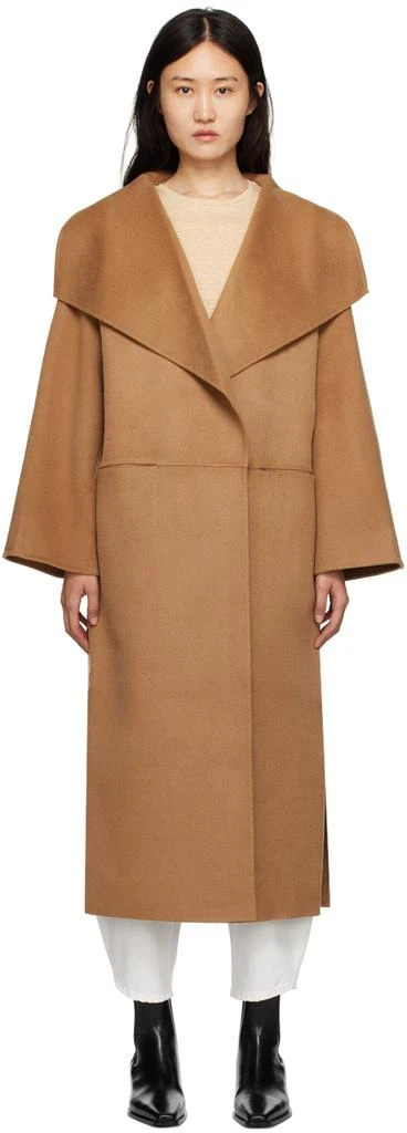 Totême Tan Shawl Coat 1