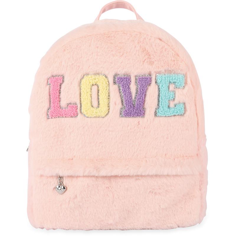OMG! Accessories Love fluffy backpack in pink