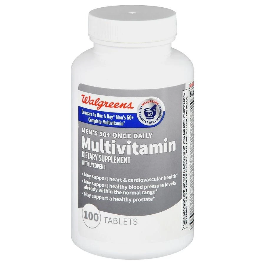 Walgreens Men's 50+ Once Daily Multivitamin Tablets (100 days) 1