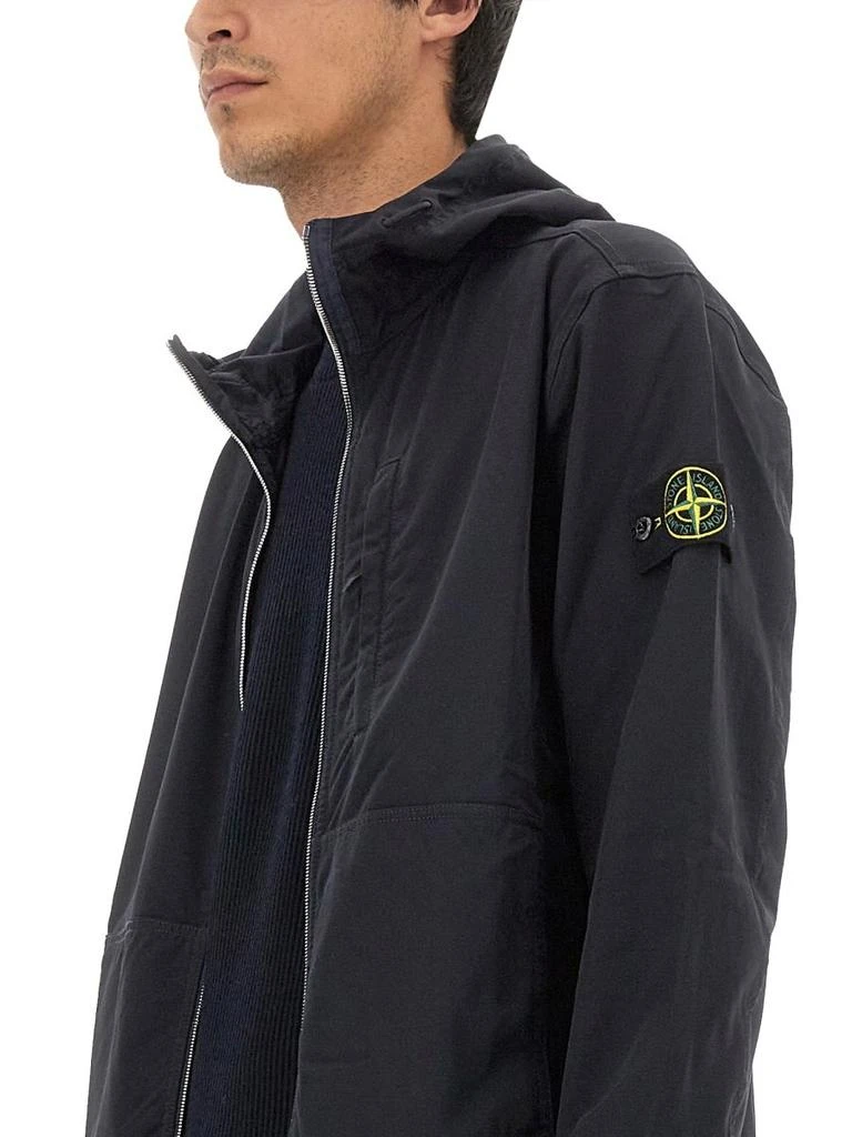 Stone Island Stone Island Logo Patch Zip-Up Jacket 4