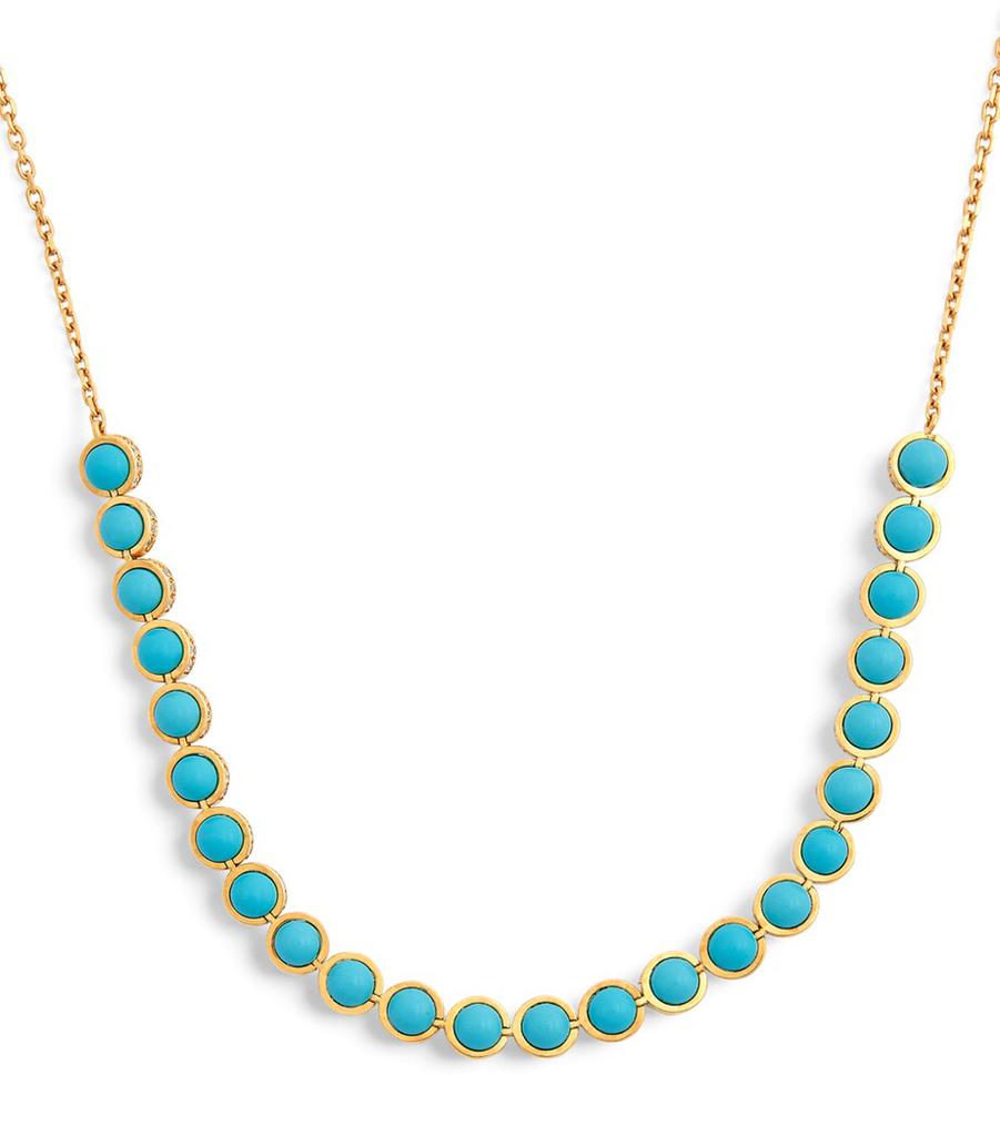 L'ATELIER NAWBAR Yellow Gold, Diamond and Enamel The Cobalt Necklace
