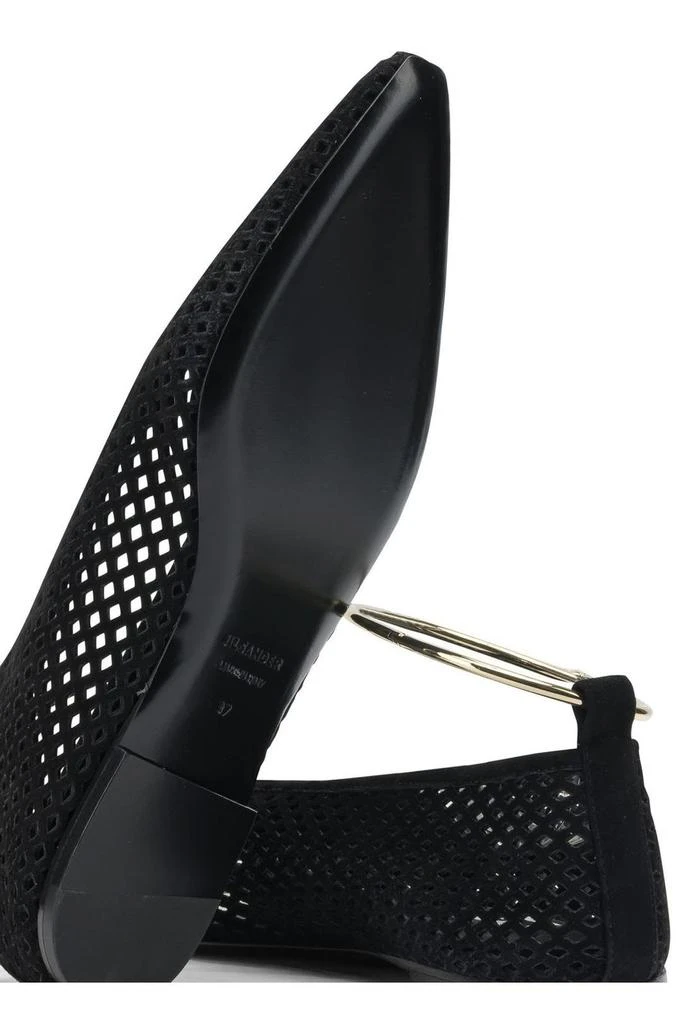 Jil Sander Jil Sander Pointed Toe Perforated Ballet Flats 5