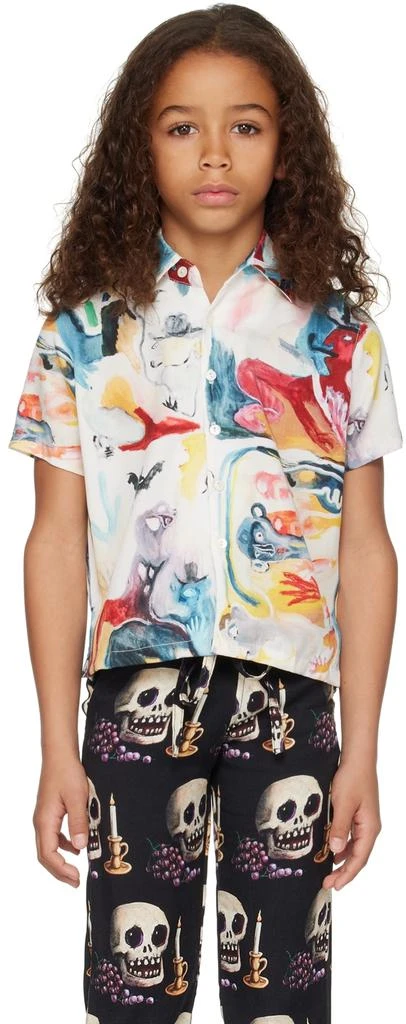 Endless Joy Kids White Printed Shirt
