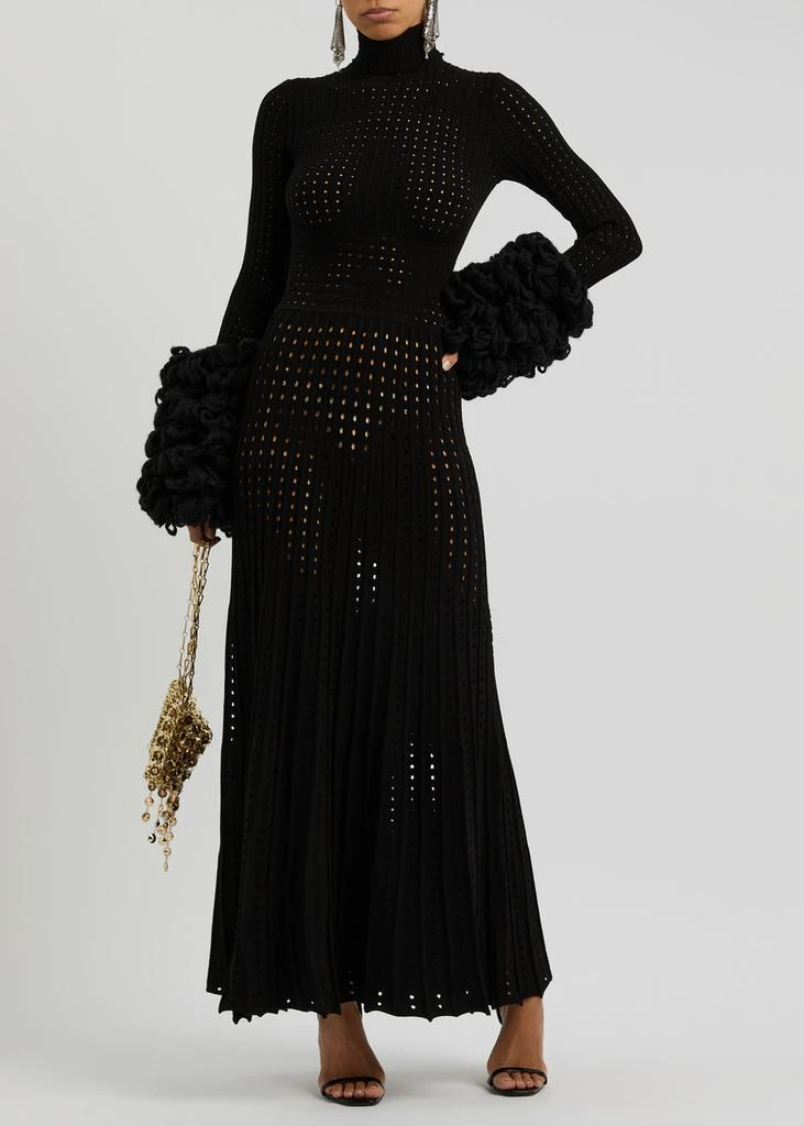 A.W.A.K.E MODE Ribbed pointelle-knit maxi dress 4