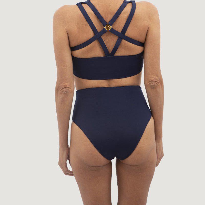 1 People Syros JSY Crisscross Two Piece Deep Sea