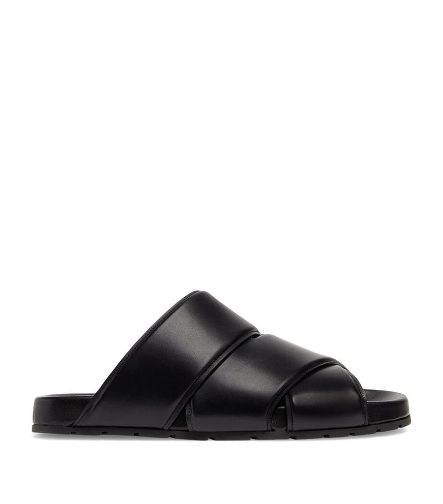 Bottega Veneta Leather Slides 1