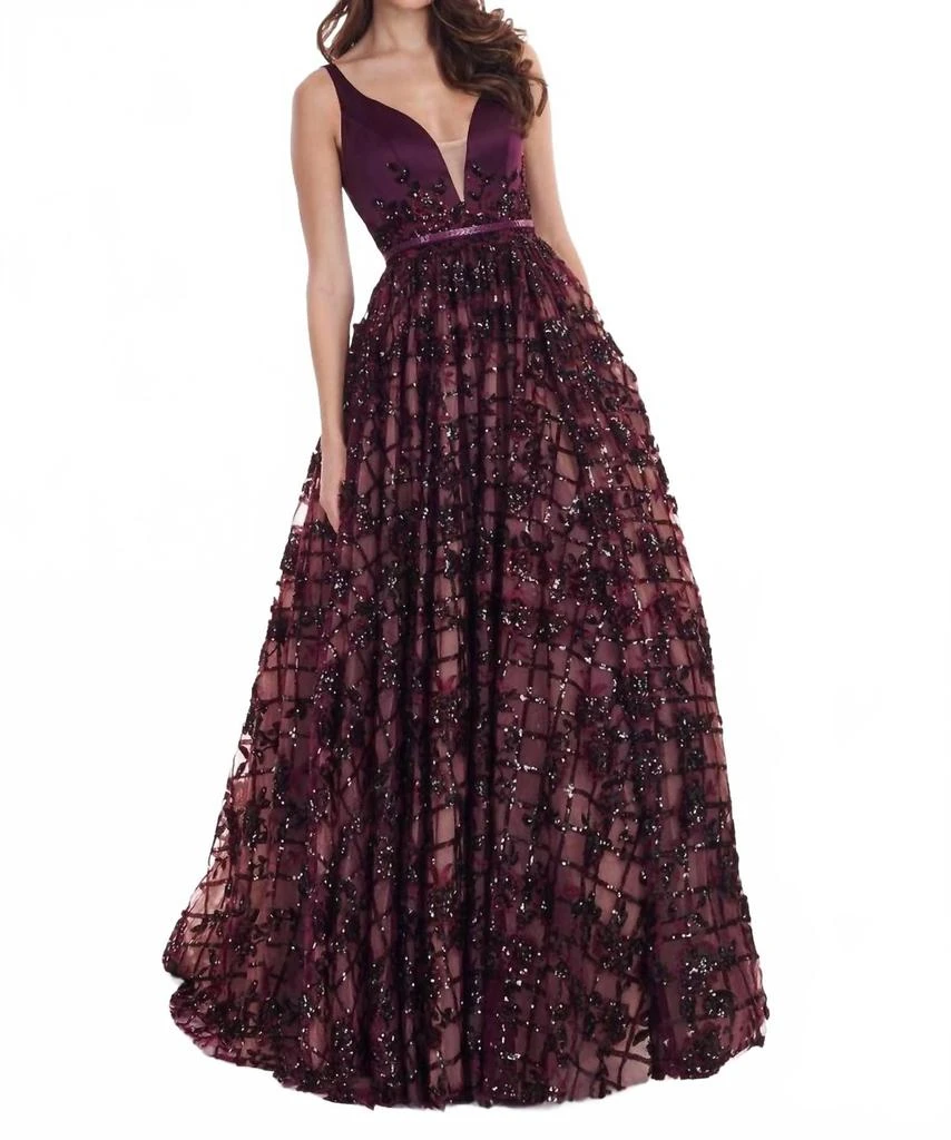 open lace back dress Samira Dress – Dress the Population main image 1