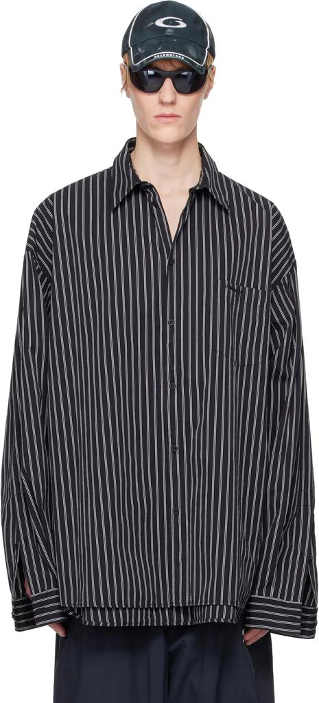 Balenciaga Black & White Flatground Shirt - Shirts - BeyondStyle