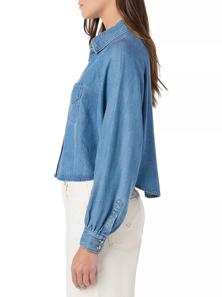 Hudson Chambray Cropped Shirt 5
