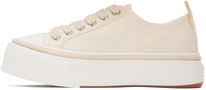 【関税込み】AMI Paris カーキ Ami 1980 スニーカー AMI Off-White Ami 1980 Sneakers - Casual Shoes - BeyondStyle