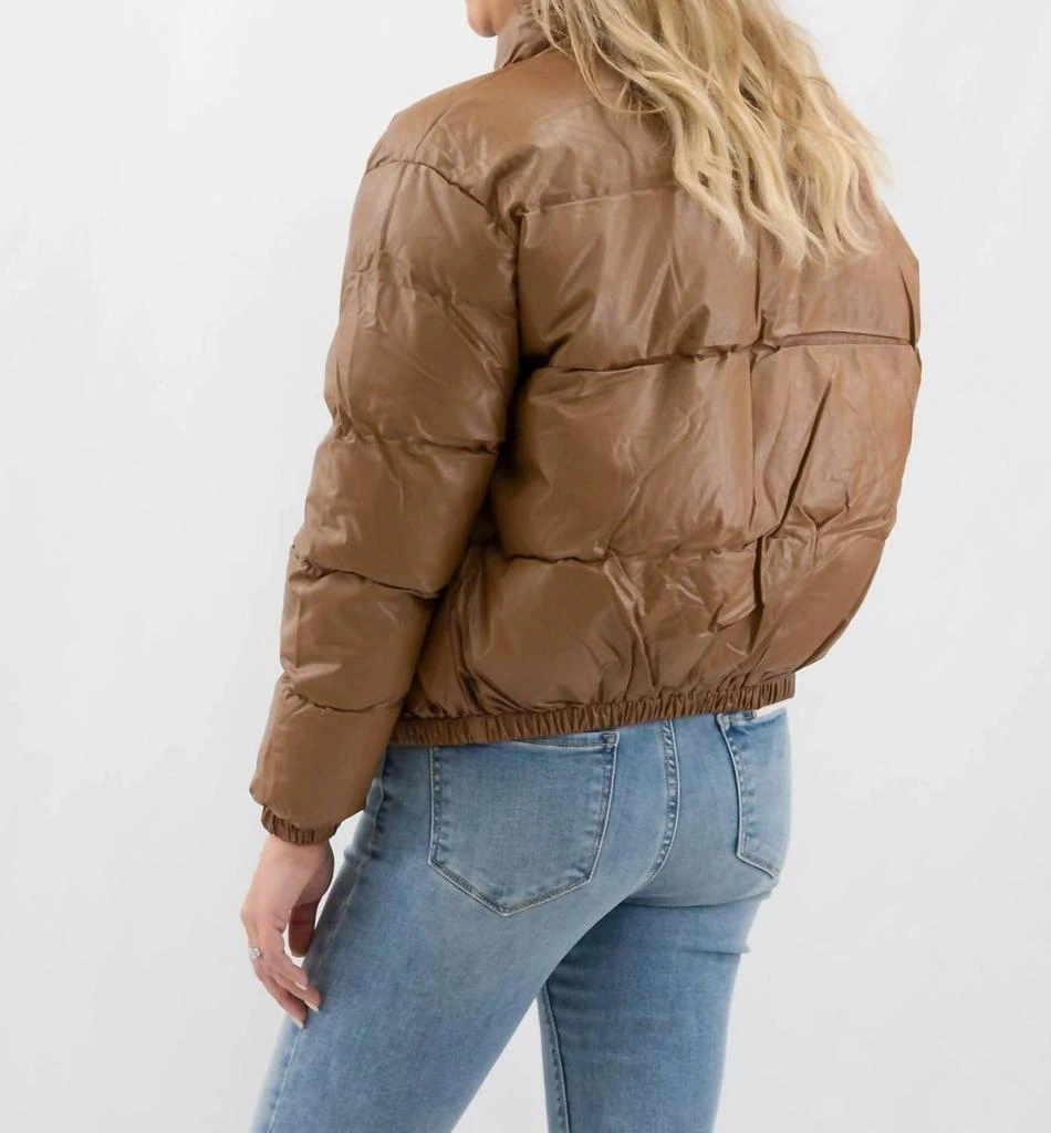 Campbell 
Kramer Campbell 
Kramer - Vegan Leather Puffer Bomber Jacket 3