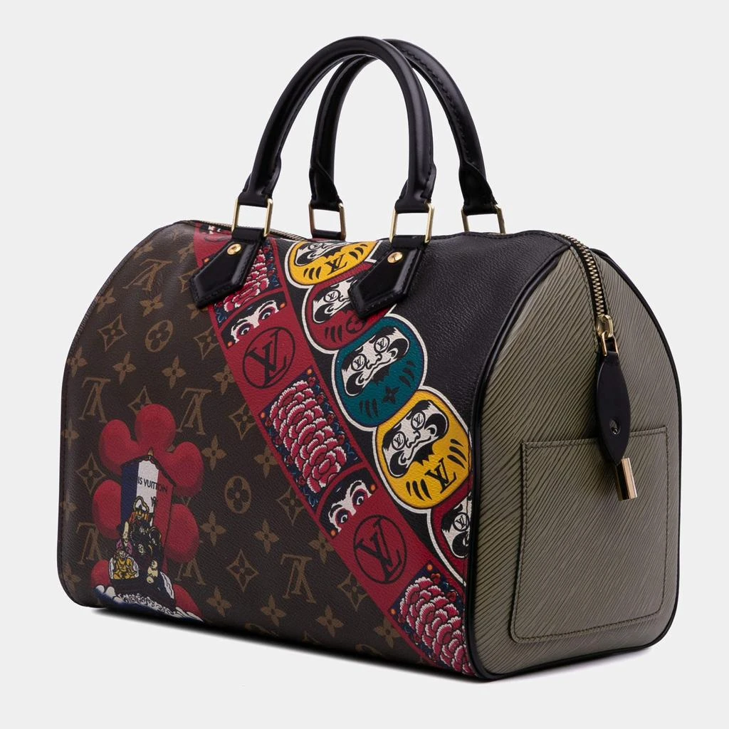 Louis Vuitton Louis Vuitton Brown Monogram Kabuki Speedy  30 Bag 2
