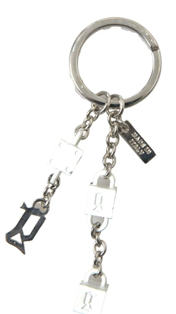 Dolce 
Gabbana Tone Metal DG Logo Engraved Keyring Women
s Keychain