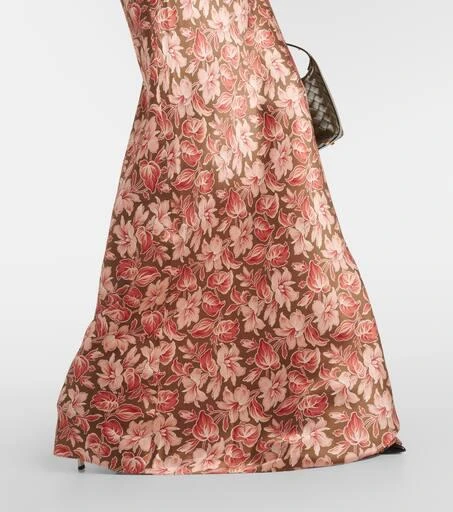 VERONICA BEARD Halterneck silk-blend maxi dress 5