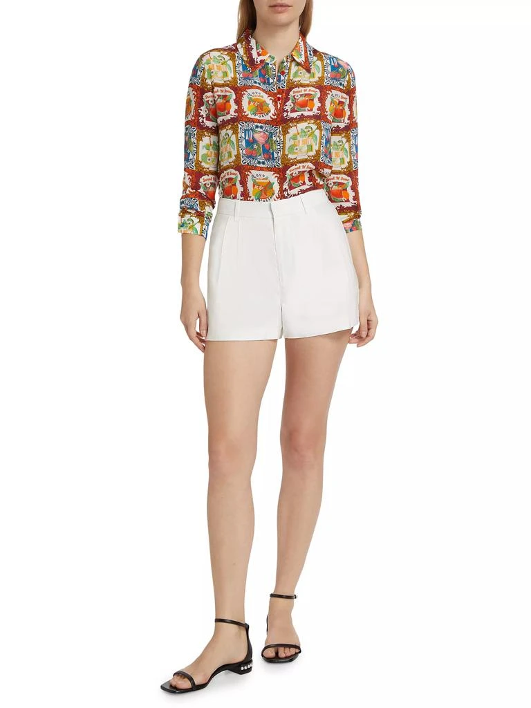 Alice + Olivia Willa Cocktail Silk Shirt 2