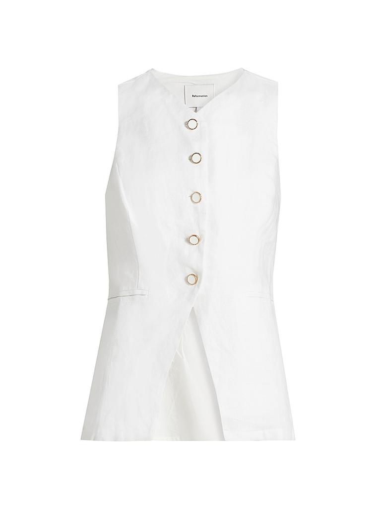 Reformation Aspen Linen Top