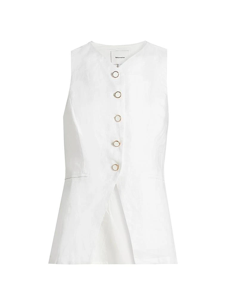 Reformation Aspen Linen Top 1