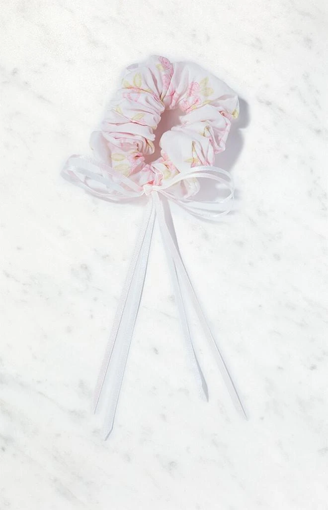 PacSun Floral Bow Hair Scrunchie 1