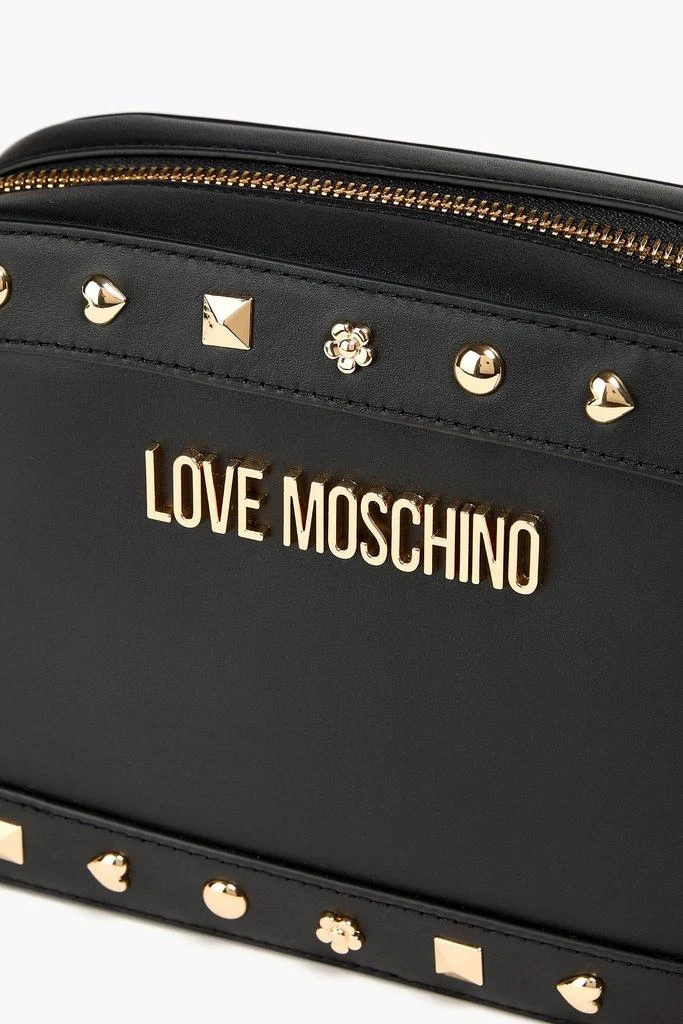 LOVE MOSCHINO Studded leather cross-body bag 4