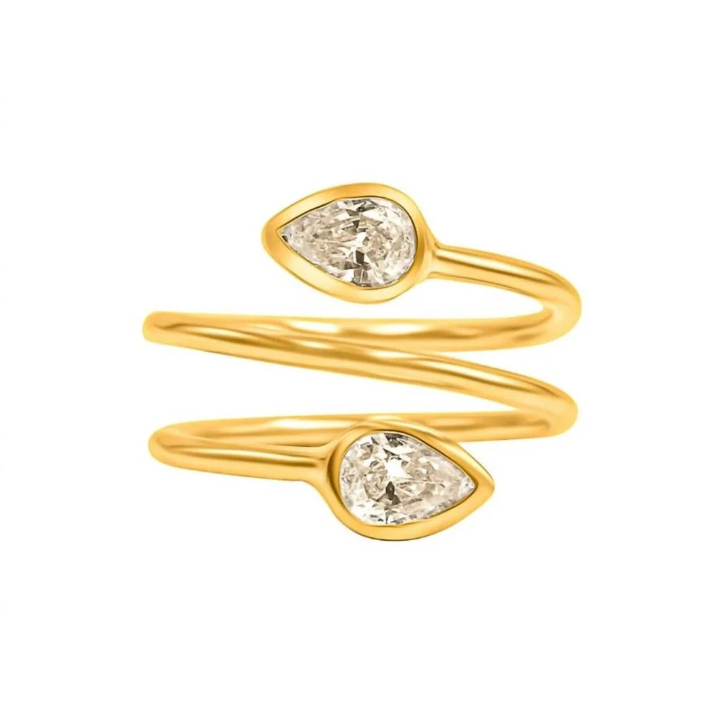 The Crowns Women
s Amaya Ring In Gold