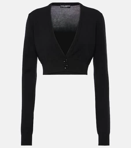 Dolce
Gabbana Cropped virgin wool cardigan 1