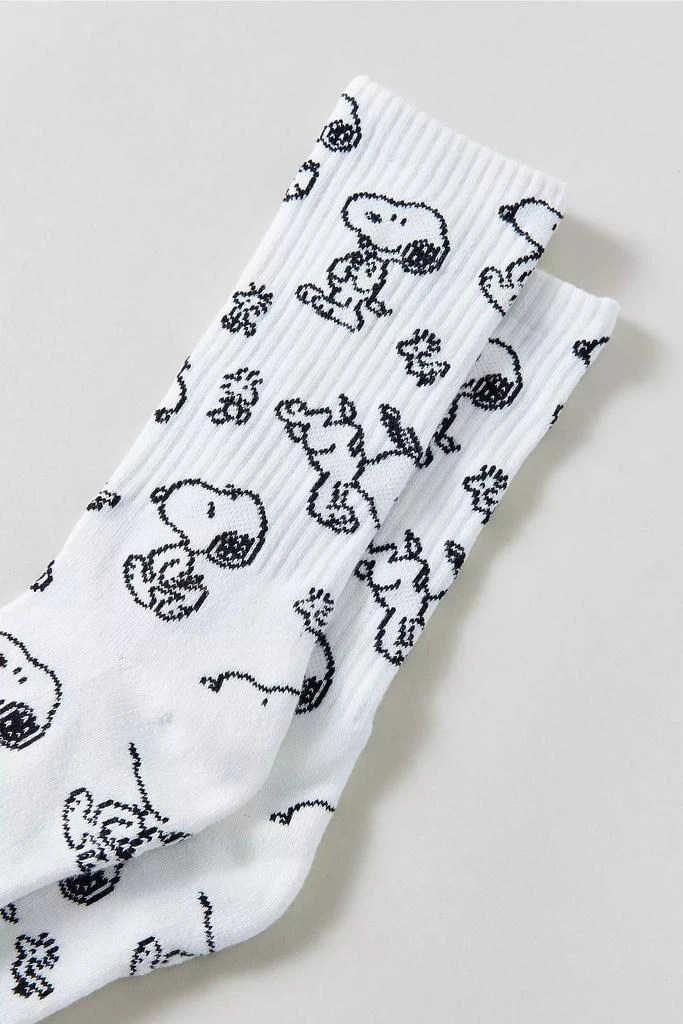 Urban Outfitters Peanuts Snoopy All Over Print Crew Sock 2