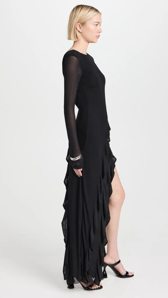 AFRM Jacie Ruffle Open Back Maxi Dress 3