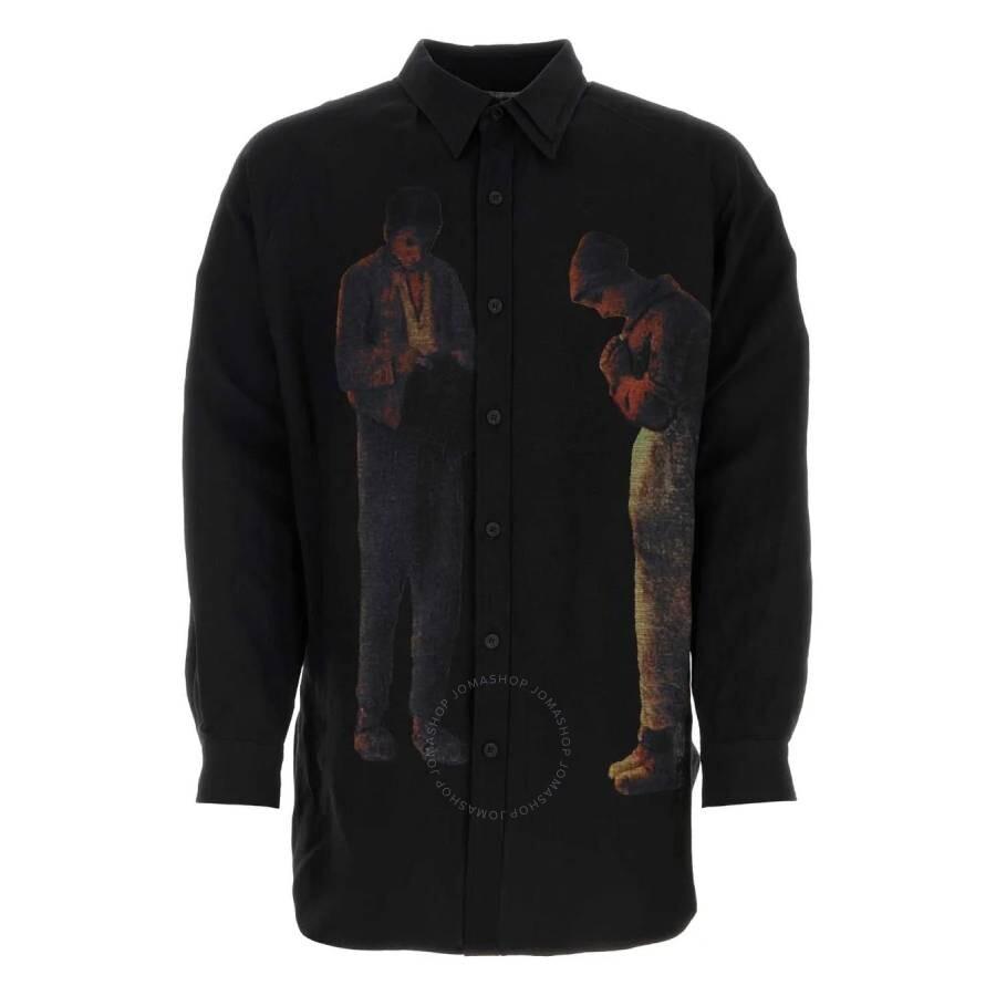 YOHJI YAMAMOTO Art-Print Panelled Shirt