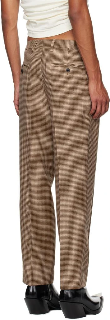 Dries Van Noten Brown Houndstooth Trousers 3