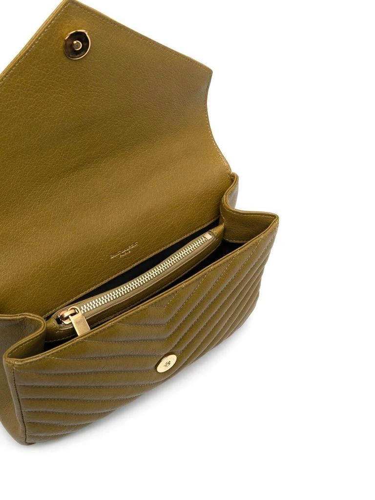 Yves Saint Laurent COLLEGE LOGO PLAQUE SHOULDER BAG 5