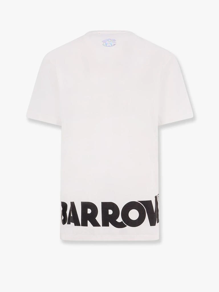 BARROW Cotton t-shirt with frontal and back logo print 2