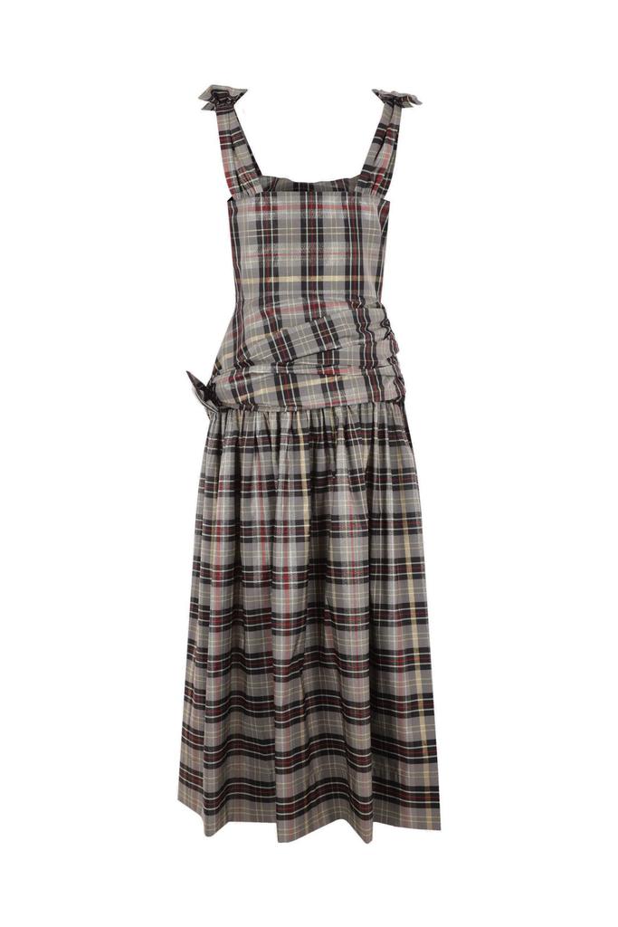 Molly Goddard Molly Goddard Checked Sleeveless Dress