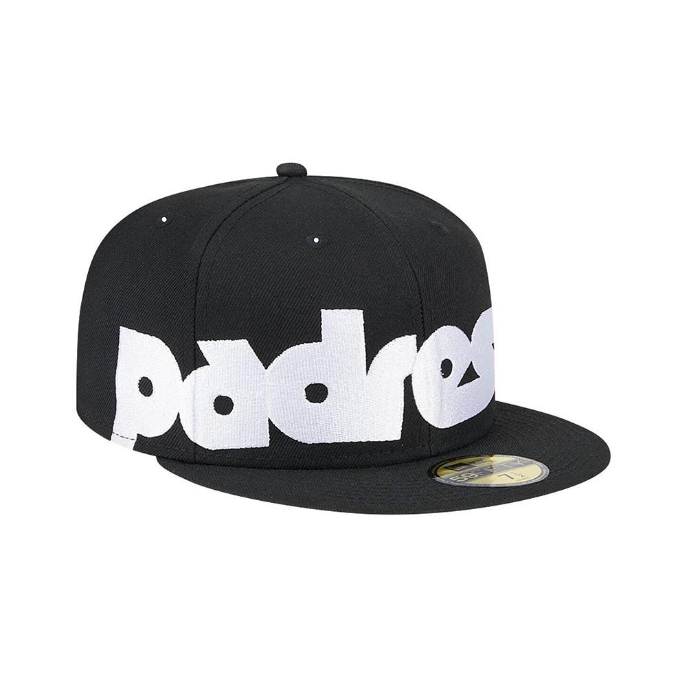 New Era Men's Black San Diego Padres Checkered Undervisor 59FIFTY Fitted Hat