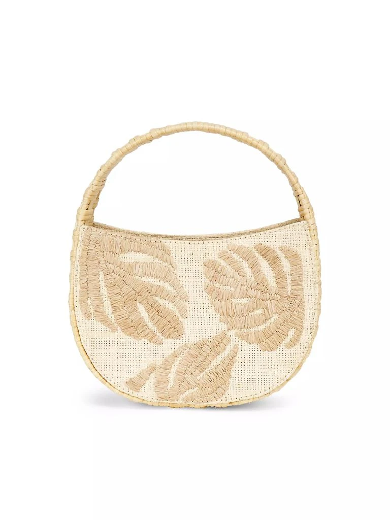 Poolside Mini Arc Straw Top Handle Bag 1