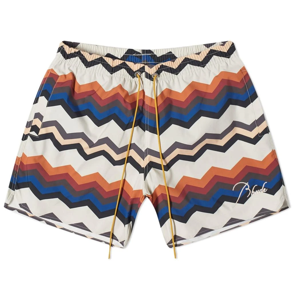 Rhude Rhude Zig Zag Swim Shorts 1