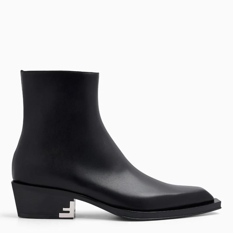 FENDI  BLACK LEATHER BOOT 1