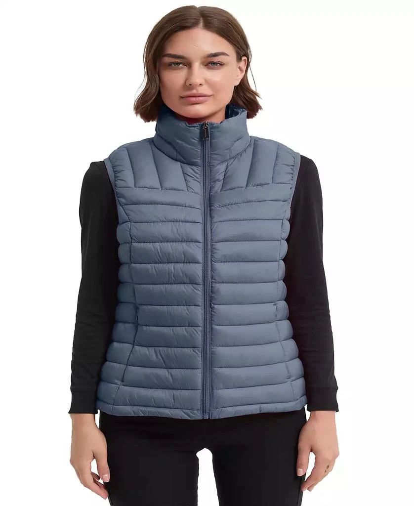 HAWKE & CO Women's Rail Quilt Packable Puffer Vest 1