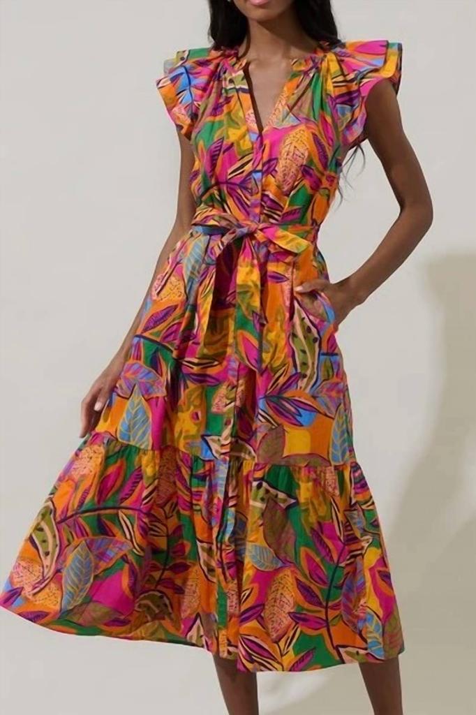 Sugarlips Sugarlips - Mayfield Bay Color Block Maxi Dress