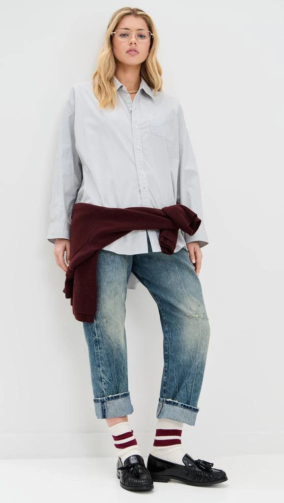 R13 Drop Neck Oxford Shirt 4