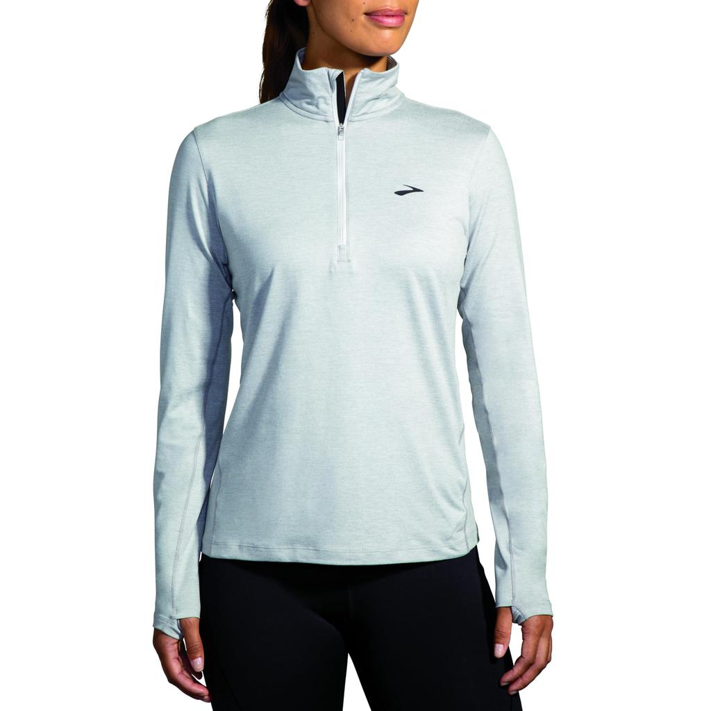ブルックス Brooks Luxe Long Sleeve レディース シャツ トップス White Luxe Long Sleeve